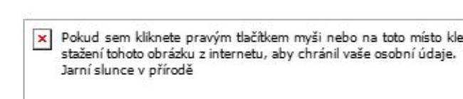 E-mail bez obrázku detail 2